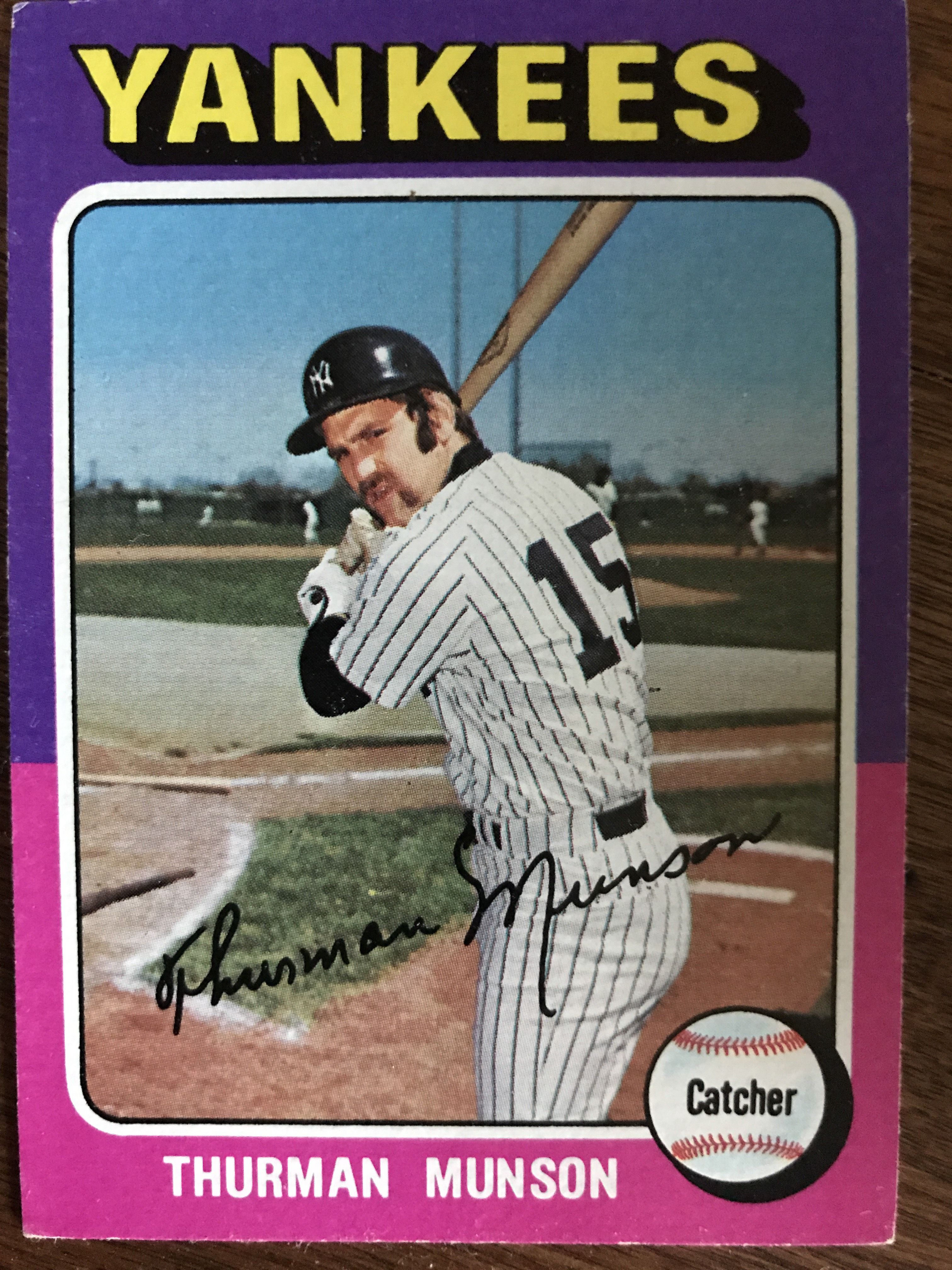 1975 #20 Topps Card is of New York Yankees' Thurman Munson – 15 Cent Cards  One at a Time